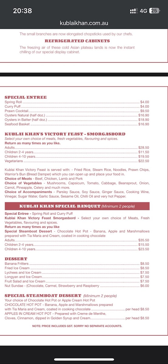 Menu Gong Charcoal Bbq Restaurant (Buffet)-8