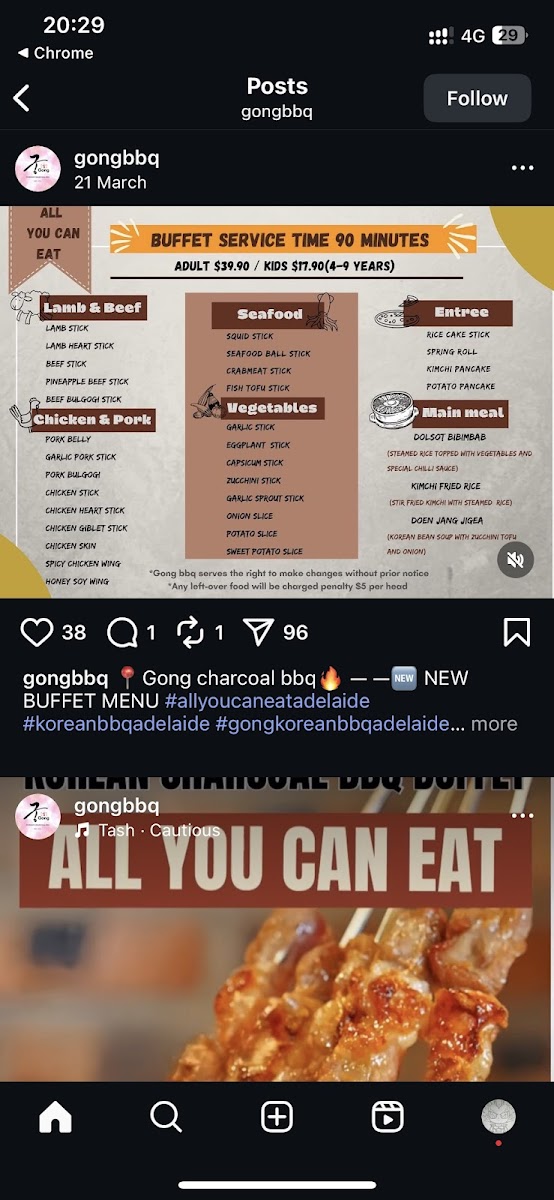 Menu Gong Charcoal Bbq Restaurant (Buffet)-9